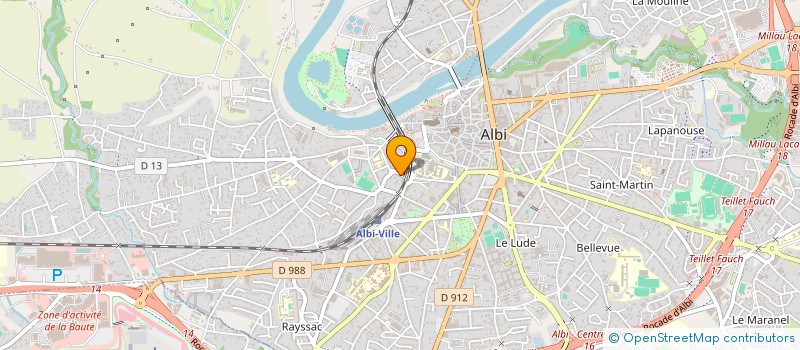 localisation de l'entreprise STREL à ALBI