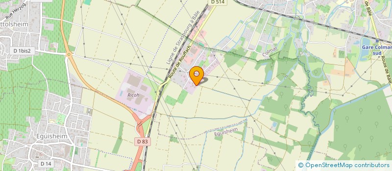 localisation de l'entreprise STRELEC COLMAR  WETTOLSHEIM