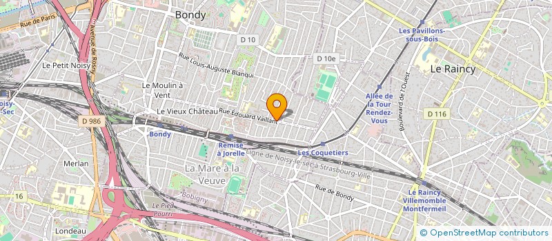 localisation de l'entreprise STRELIKA - PATRIMOINE & CONSEIL  BONDY