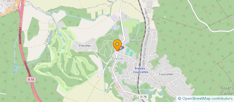 localisation de l'entreprise STRELITZIA à PRESLES