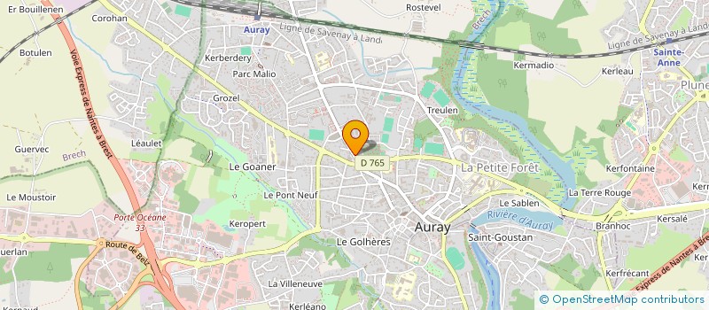 localisation de l'entreprise STRELITZIA à AURAY