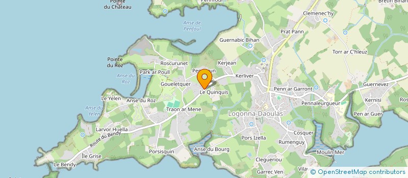 localisation de l'entreprise STRESA  LOGONNA-DAOULAS