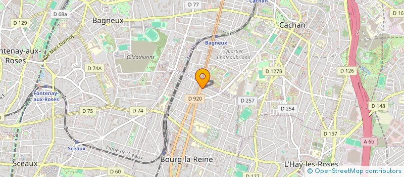 localisation de l'entreprise STRG BATIMENT à BOURG-LA-REINE