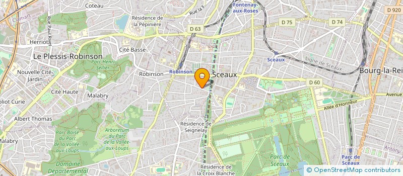 localisation de l'entreprise STRH CONSEIL à SCEAUX