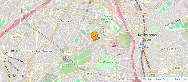 localisation de l'entreprise STRICHER à MONTREUIL