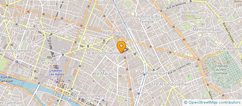 localisation de l'entreprise STRICK S A R L à PARIS