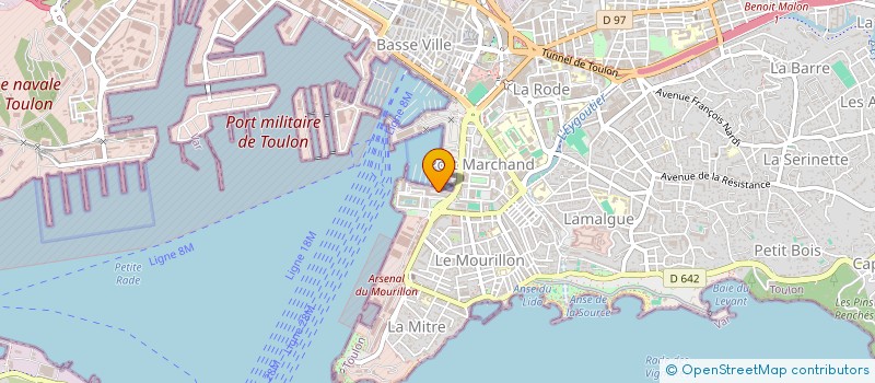 localisation de l'entreprise STRIDA à TOULON