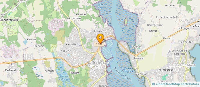 localisation de l'entreprise STRIKE SURFBOARDS  LA TRINITE-SUR-MER