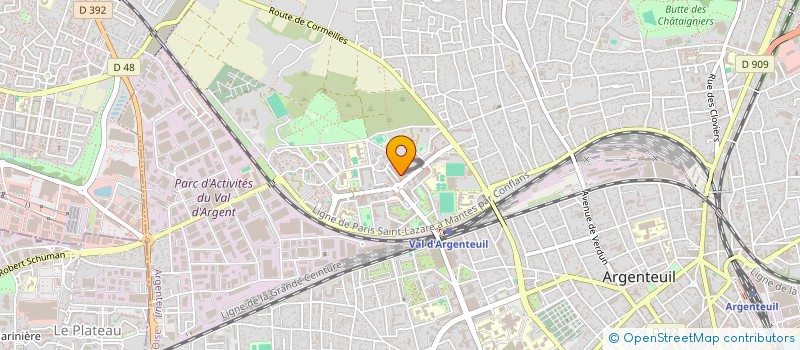 localisation de l'entreprise STRIKER BALL  ARGENTEUIL