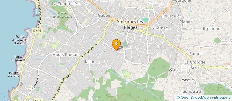 localisation de l'entreprise STRING PROD à SIX-FOURS-LES-PLAGES