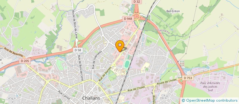 localisation de l'entreprise STRINOV à CHALLANS