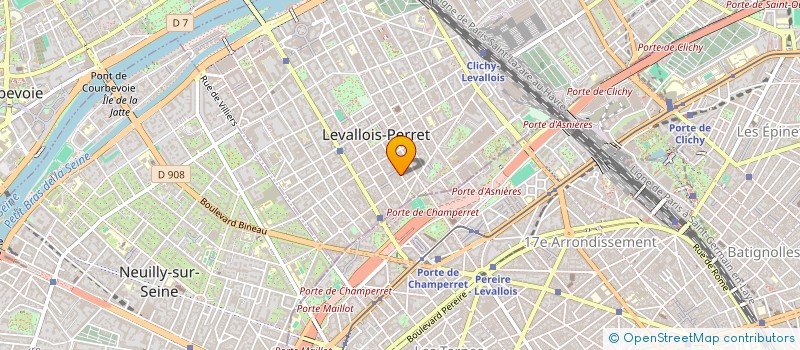 localisation de l'entreprise STRIVER à LEVALLOIS-PERRET