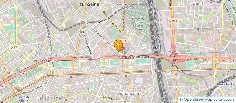 localisation de l'entreprise STRM à SAINT-OUEN-SUR-SEINE