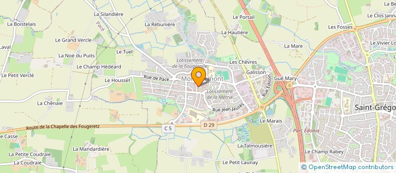 localisation de l'entreprise STRM  MONTGERMONT