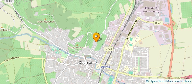 localisation de l'entreprise STROHM HUGUES  OBERNAI