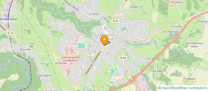 localisation de l'entreprise STROLDIET à MONISTROL-SUR-LOIRE