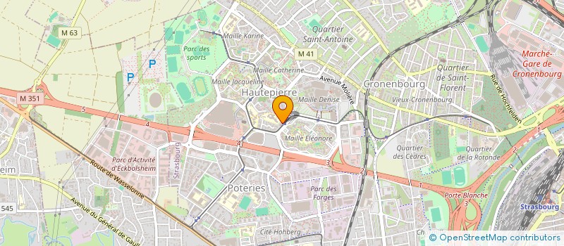 localisation de l'entreprise STROMAI  STRASBOURG