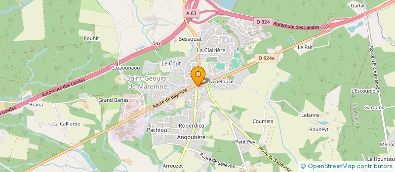 localisation de l'entreprise STROMET  SAINT-GEOURS-DE-MAREMNE