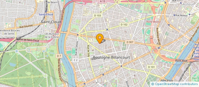 localisation de l'entreprise STRONG FRANCE à BOULOGNE-BILLANCOURT