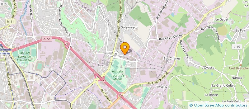 localisation de l'entreprise STRONGLIGHT SA à SAINT-ETIENNE