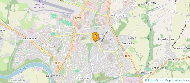 localisation de l'entreprise STROPPE DYLAN à LANNION