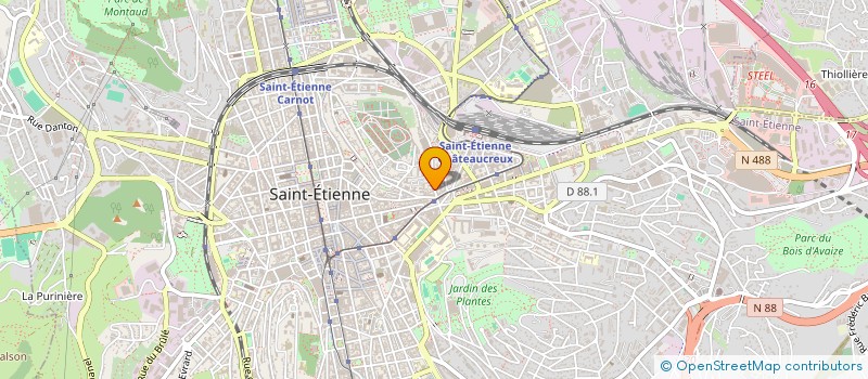 localisation de l'entreprise STRUCT ALU à SAINT-ETIENNE