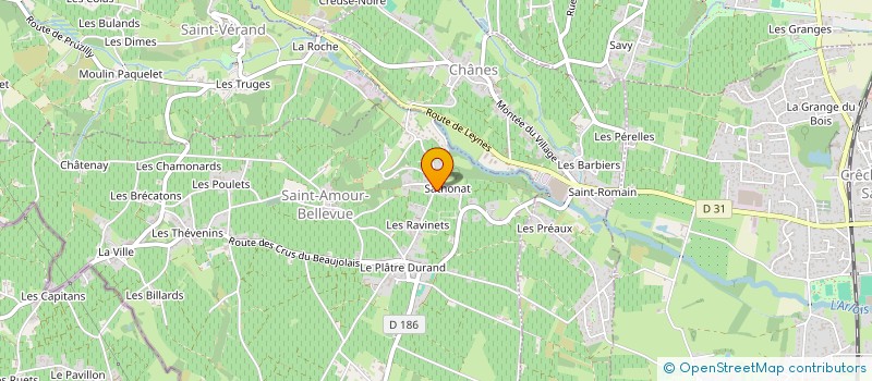 localisation de l'entreprise STRUCTOBOIS  SAINT-AMOUR-BELLEVUE