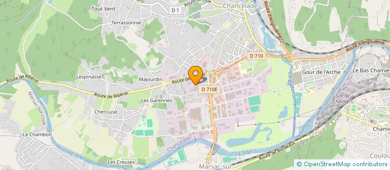 localisation de l'entreprise STRUCTTURA BOIS à MARSAC-SUR-L'ISLE