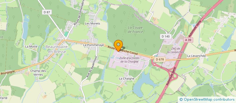 localisation de l'entreprise STRUCTUR'AL  BEAUREPAIRE-EN-BRESSE