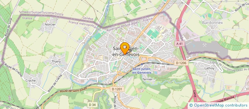 localisation de l'entreprise STRUCTURA  SAINT-JULIEN-EN-GENEVOIS
