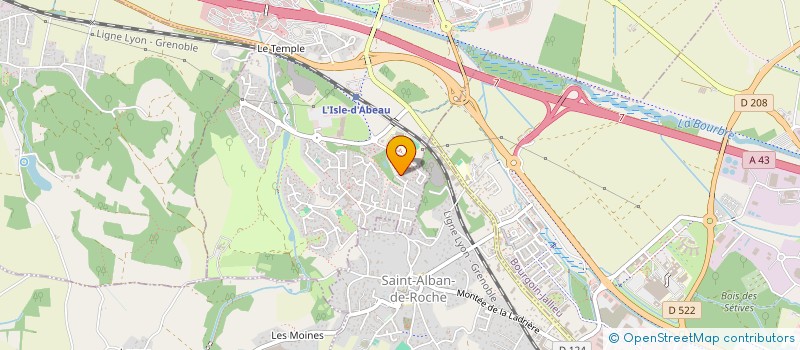 localisation de l'entreprise STRUCTURA  L'ISLE-D'ABEAU