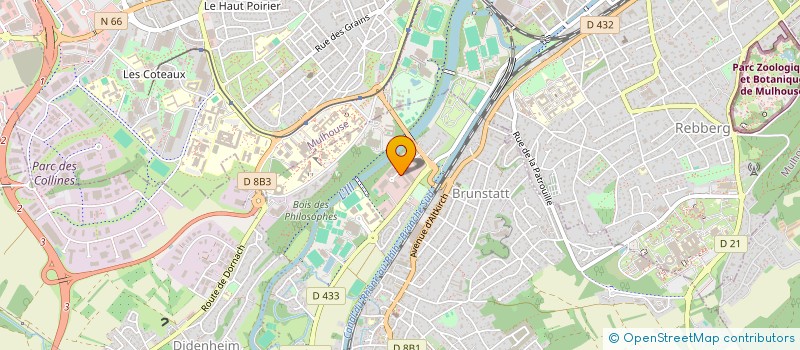 localisation de l'entreprise STRUCTURA CONCEPT  BRUNSTATT-DIDENHEIM