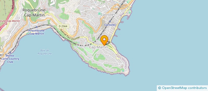 localisation de l'entreprise STRUCTURAE CONSTRUCTION à ROQUEBRUNE-CAP-MARTIN