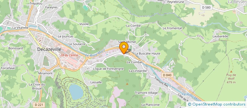 localisation de l'entreprise STRUCTURAL 12 à DECAZEVILLE