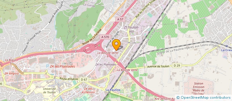 localisation de l'entreprise STRUCTURAL FASTENERS FACTORY S.F.F.  LA GARDE