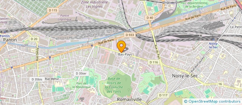 localisation de l'entreprise STRUCTURALIS à ROMAINVILLE