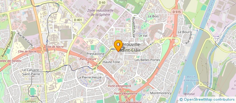 localisation de l'entreprise STRUCTURE 14 à HEROUVILLE SAINT CLAIR