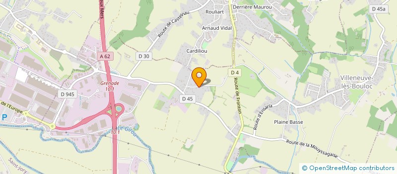 localisation de l'entreprise STRUCTURE 31 à VILLENEUVE-LES-BOULOC