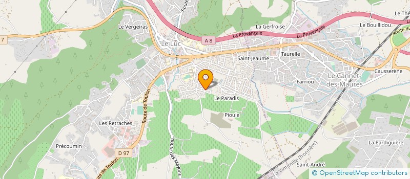 localisation de l'entreprise STRUCTURE  LE LUC