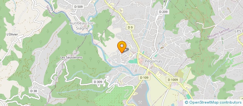 localisation de l'entreprise STRUCTURE  PEGOMAS