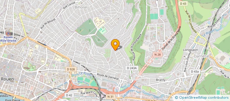 localisation de l'entreprise STRUCTURE 667 à ROUEN