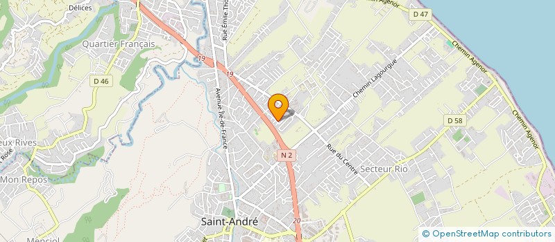localisation de l'entreprise STRUCTURE BATIMENT TRAVAUX CONSTRUCTION RENOVATION  SAINT-ANDRE