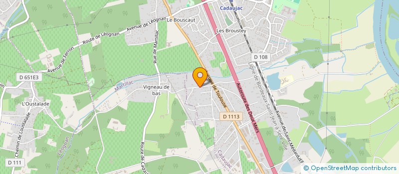 localisation de l'entreprise STRUCTURE CONSEIL  CADAUJAC