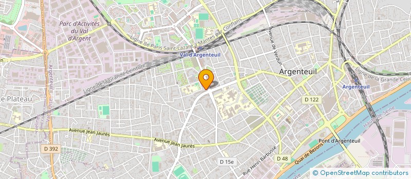 localisation de l'entreprise STRUCTURE ENVIRONNEMENT à ARGENTEUIL