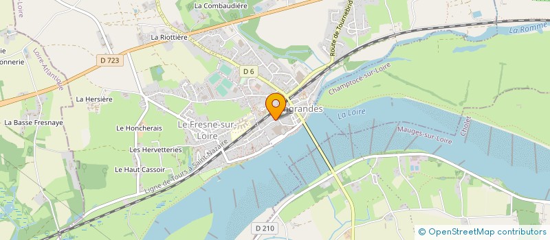 localisation de l'entreprise STRUCTURE ET BOIS. RENE  INGRANDES-LE-FRESNE-SUR-LOIRE