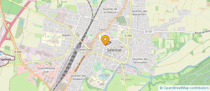 localisation de l'entreprise STRUCTURE ET DEVELOPPEMENT à SELESTAT