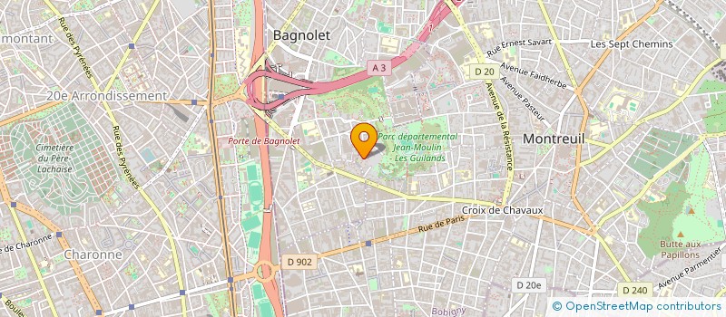 localisation de l'entreprise STRUCTURE GOMES CAYROL à MONTREUIL