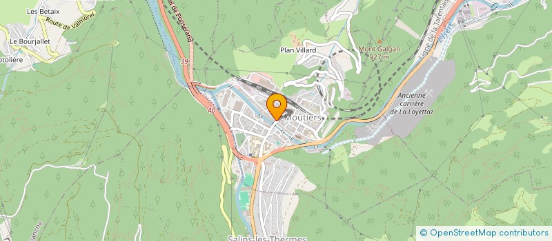 localisation de l'entreprise STRUCTURE INDEFINIE à MOUTIERS