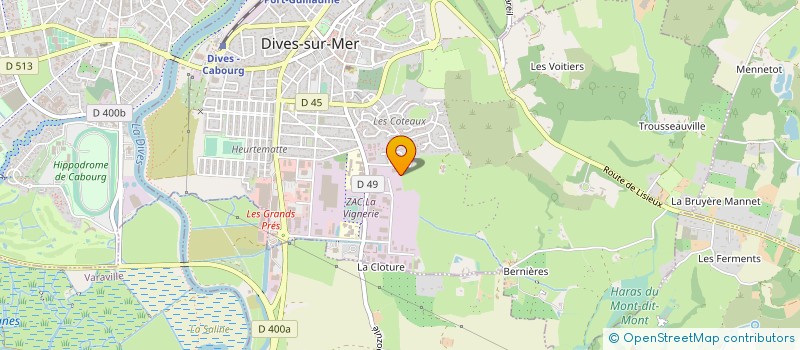 localisation de l'entreprise STRUCTURE METALLIQUE SUSPENDUE à DIVES-SUR-MER
