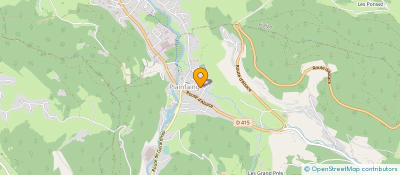 localisation de l'entreprise STRUCTURE METALLIQUE VALENTIN  PLAINFAING